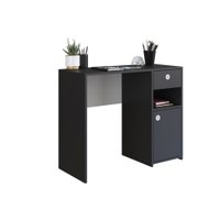 Escrivaninha MDP com Porta e Gaveta Coimbra - Preto