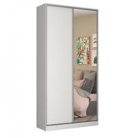 Guarda Roupa Closet Magic 2 Portas Com 1 Espelho Nova Mobile - Branco