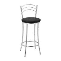 Kit 2 Banquetas Altas Com Encosto Treparoni - Preto