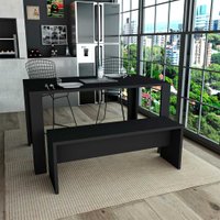 Mesa de Jantar Liv com 4 Lugares Appunto - Preto