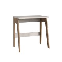Mesa Escrivaninha 750 Primazzia Moveis Canção - Carvalho Mel/ Off White