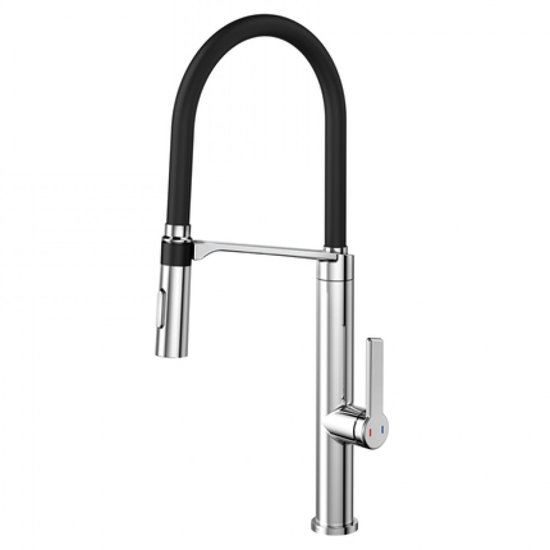 Misturador Monocomando Doc para Cozinha Bica Flexível Docol - Preto