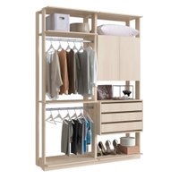 Módulo Closet com 2 Peças Be Mobiliario, Branco TX - Branco TX