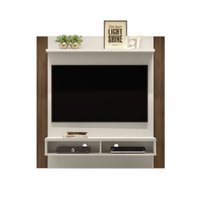 Painel para TV de até 42 Polegadas Capri Linea Brasil - Off White com Nogueira