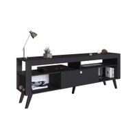 Rack Com Porta Revistas Para TV Até 70 Polegadas Quebec - Preto