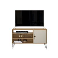 Rack para TV de até 50 Polegadas Paraty Linea Brasil - Carvalho com Off White