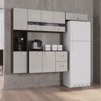 Cozinha Poquema Julia 8 Portas 2 Gavetas C/ Balcão