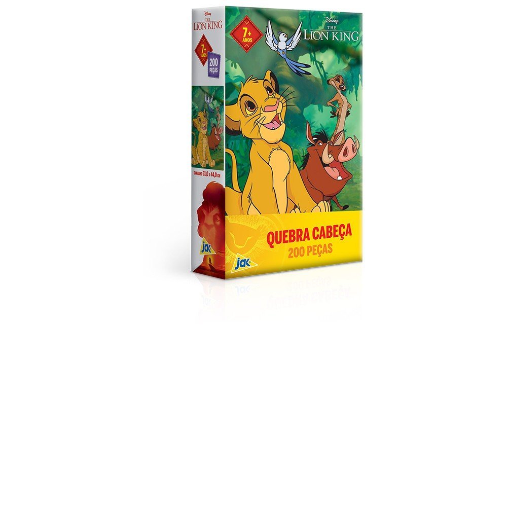 Quebra Cabeça 200 Peças Rei Leão Disney Toyster