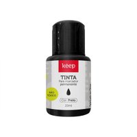 Tinta Reabastecedora p/ Marcador Permanente 20ml Preto Caixa c/ 12un Keep - MR045