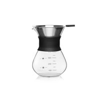 Cafeteira de Vidro com Filtro em Inox 400ML Up Home - UD273