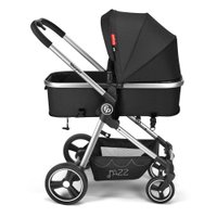 Carrinho Passeio 2 em 1 Assento Moisés Jazz 0-15kgs Preto Fisher-Price BB430