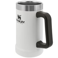 Caneca Térmica Para Cerveja Chopp Caneca Stanley 709ml Aço Inox Branco 8042 - Branco