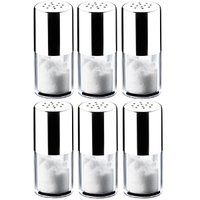 Conjunto de Saleiros 6 Saleiros De Mesa Inox Brinox Restaurante Bar Lancheria 1578101X6 - Inox