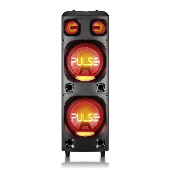 Caixa Amplificada de 12 Pol. 2200W com Bluetooth, Auxiliar, SD, USB, FM e LED Pulse - SP500 - Preto