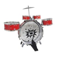 Super Bateria Rock Star Vermelho Dó Ré Mi Fun Multikids - BR1533