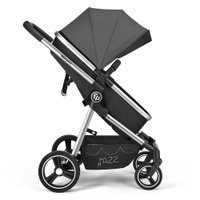 Carrinho Passeio 2 em 1 Assento Moisés Jazz 0-15kgs Preto e Cinza Fisher-Price - BB432