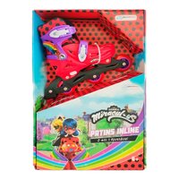 Patins Inline 2 em 1 Tam 31-34 Miraculous Ladybug Multikids - BR1628
