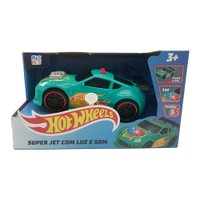 Hot Wheels Carro Super Jet Verde com Luz e Som Multikids - BR1822