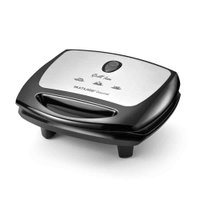 Sanduicheira Super Grill Inox Grelhas Duplas Antiaderente E Bandeja Coletora Multi Preta 127V 1200W - CE11