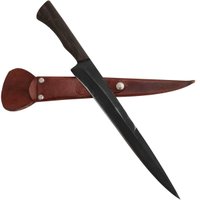 Faca Oxidada Negra Fosfatizada Artesanal Monobloco para Churrasco 10' Gaúcha 910055 - Cinza