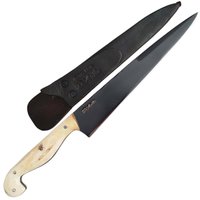 Faca Sorocabana 8' Aço Carbono 5160 Fosfatizado Monobloco Tala Osso de Búfalo Davila 92030108STF - Preto