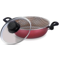 Fritadeira Multiuso Panela Antiaderente Grande Avulsa Tramontina Paris 26cm Vermelha 20500726 - Vermelho