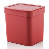 Lixeira 2,5l Trium Ou Compacta Tampa Cozinha Bancada Casa Vermelho LX500VMF - Vermelho