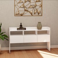 Balcão Aparador Multiuso Madrid 78x134x30cm em MDP Estilare Móveis