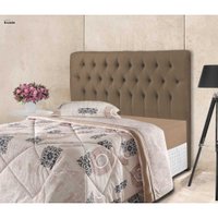 Cabeceira Box Casal Estofada Iasmin 1,95 Metros Atraente Móveis