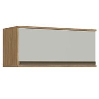 Armário Aéreo com Porta Basculante Casablanca 3470 Casamia - Mel/Off White -