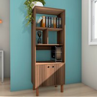 Multiuso Livreiro Estante Hyder 155x60x32cm em MDP Estilare Móveis