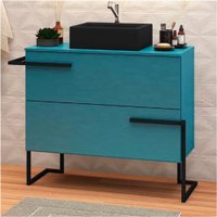Gabinete para Banheiro Viso 98 cm 03 Gavetas Móveis Bosi