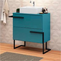 Gabinete para Banheiro Viso 78 cm 03 Gavetas Móveis Bosi
