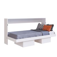 Cama Solteiro Articulável Horizontal Latino Art In Moveis - Branco -