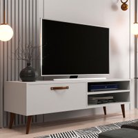 Rack para TV até 55 Polegadas Miami Branco J Carvalho