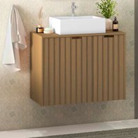 Gabinete para Banheiro Nice 1 Porta 2 Gavetas Móveis Bosi