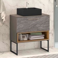 Gabinete para Banheiro Vicenza 78 cm 1 Gaveta com Pés Móveis Bosi
