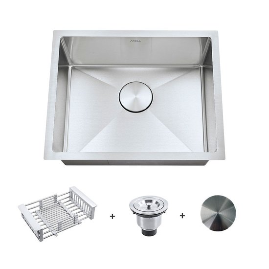Kit Cuba Gourmet com Acessórios Solo 55x40 e Válvula e Escorredor e Tampa Decorativa Arell