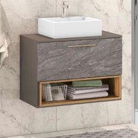 Gabinete para Banheiro Vicenza 78 cm 01 Gaveta Móveis Bosi