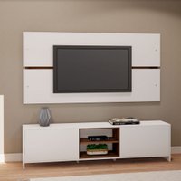 Conjunto de Rack com Painel Dubai em MDP Estilare Móveis