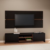 Conjunto de Rack com Painel Mumbai em MDP Estilare Móveis