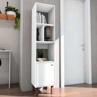 Multiuso Livreiro Estante Florida 155x35x32cm em MDP Estilare Móveis