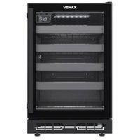 Champanheira de Embutir Venax Top Light 100 Litros Porta Esquerda 27521 Preto Fosco 127V