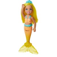 Boneca Barbie Dreamtopia Chelsea Sereia Cabelo e cauda Amarelo - Mattel
