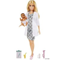 Boneca Barbie Profissões Deluxe Médica Pediatra - Mattel