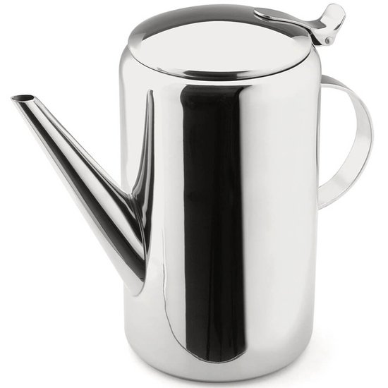 Bule de Café Jarra para Leite com Alça e Bico de Aço Inox 1,1l Leiteira Forma Inox