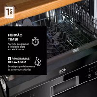Lava Louças 14 Serviços EOS ELL14P Preta