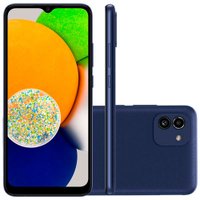 Smartphone Samsung Galaxy A03 64GB  Android 11 4GB Câmera Dupla Azul - A035M