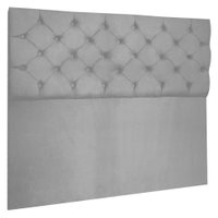 Cabeceira Capitonê King 1,95m Jade Suede Cinza - Pallazio