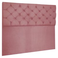 Cabeceira Capitonê Casal 1,40m Jade Suede Rosê - Pallazio